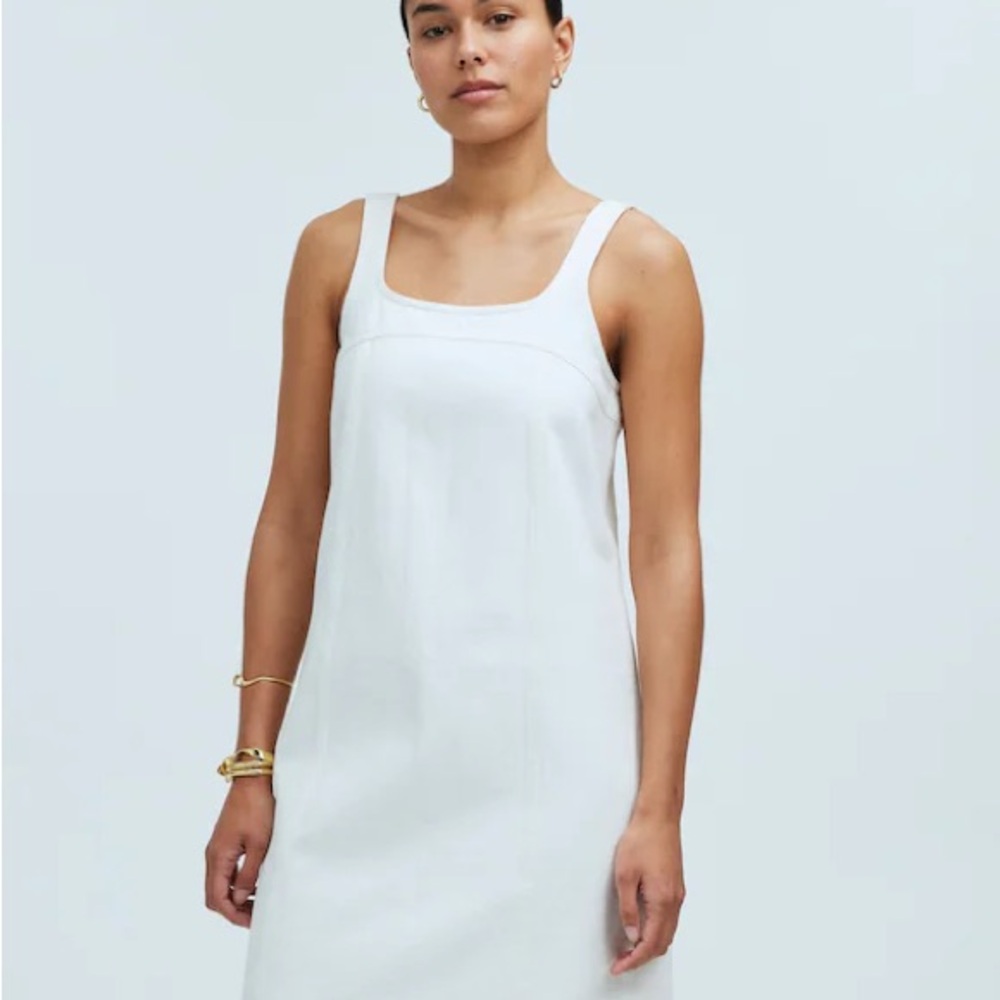 Madewell NWT Denim A-Line Sleeveless Mini Dress Size 10